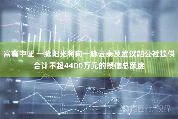 富鑫中证 一脉阳光将向一脉云泰及武汉融公社提供合计不超4400万元的授信总额度